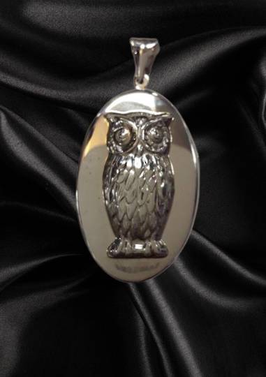 Sterling Silver Owl Locket